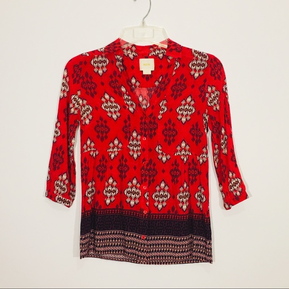 Maeve Tops - Maeve Button Down Blouse Size 4